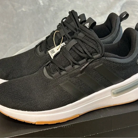 Adidas Black and Orange Athletic Shoes with Sock-Like Fit - Picture 2 of 11